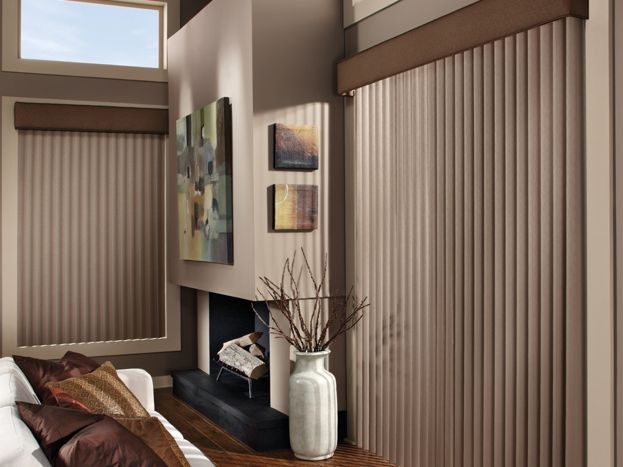 Window treatments for sliding doors: Cadence® Soft Vertical Blinds